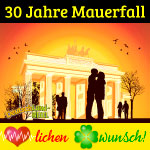 Tag der Deutschen Einheit, 30 Jahre Mauerfall, Herzlichen Glückwunsch!